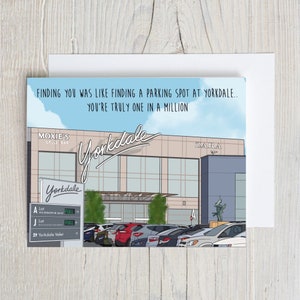 Carte Yorkdale Lovin' | Carte de Saint Valentin | Toronto | Carte de l'Ontario