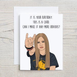 Carte d'anniversaire Sk8er Boi | Carte d'anniversaire drôle | Culture populaire