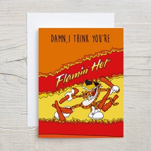 Carte Vous êtes flamboyant | Amour drôle | Saint-Valentin | carte d'anniversaire | Culture populaire