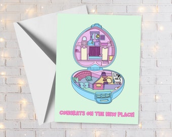 Congrats on the New Place Card | Housewarming | Retro