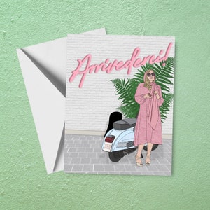 Arrivéderci ! Carte | Bon voyage | Carte d'adieu