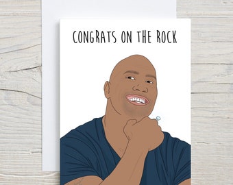 Congrats on the Rock Card | Engagement Party | Marriage