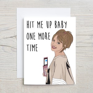 Hit Me Up Card / Pensando a te / BFF / Biglietto di auguri