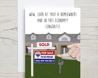 SOLD! Card | Congratulations Card | Housewarming