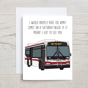 Carte comète vomi de la TTC | Toronto | Carte de l'Ontario