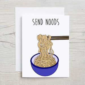 Schicke Noods Karte | Lustige Grußkarte