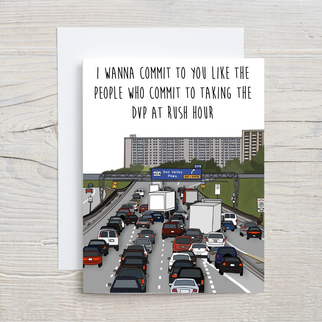 DVP at 6pm Love Card | Valentines Day Card | Toronto | Ontario Card