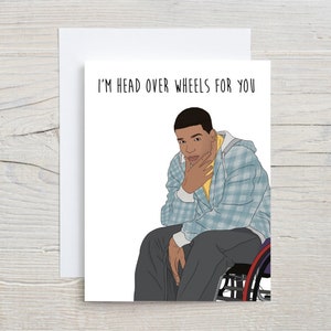 Head Over Wheels in Love Card