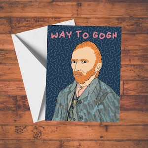 Carte Chemin de Gogh | Félicitations drôles | Carte de célébration