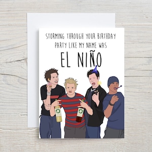 A Sum 41 Bday Card | Funny Birthday Card | 2000's Punk Pop