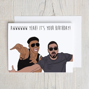 Ouais, c'est ta carte d'anniversaire | Carte d'anniversaire amusante