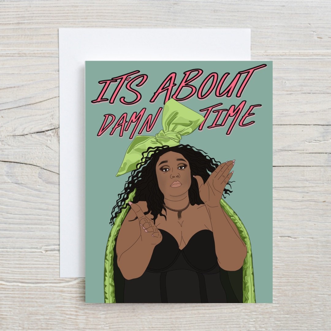 About Damn Time Card | Funny Congratulations Card | Celebration | Pop ...