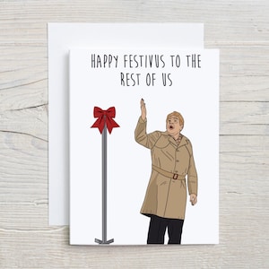 Carte Festivus | Carte de Noël drôle | Années 90