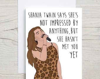 You Impress Me Card | Funny BFF Card | Pop Culture