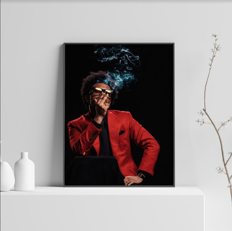 New The Weeknd Custom Personalized Art Print Poster Wall Decor