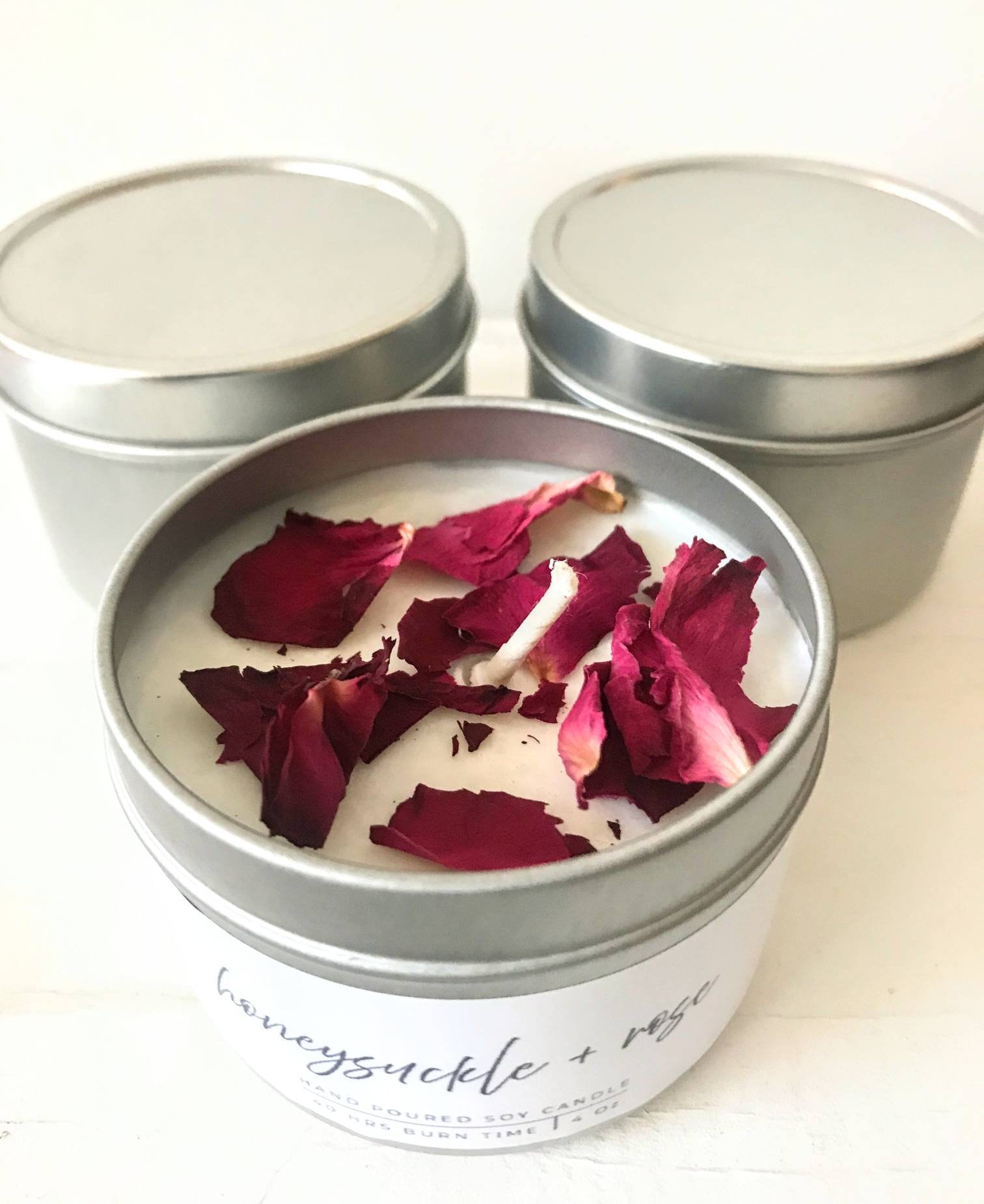 Labeled Wholesale Batch of 6 Silver Tin Candles 4oz Scented Etsy
