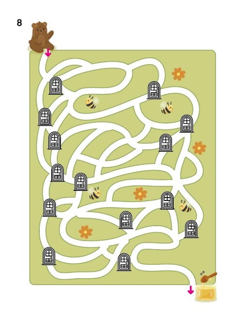 Maze Activity Book Printable Labyrinth PDF 24 Pages - Etsy