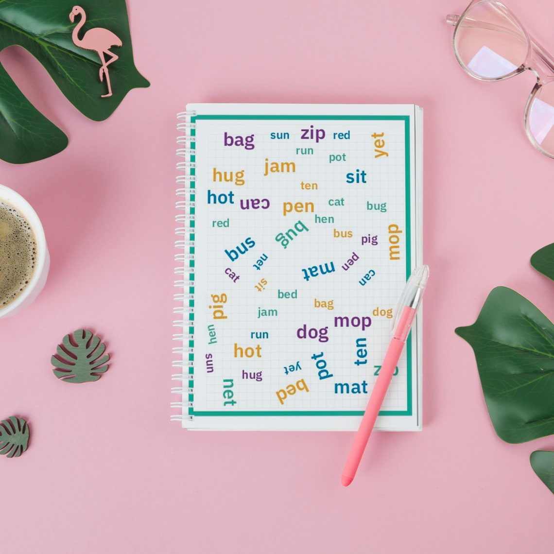 Printable phonics reading game cvc blend words homeschool activity esl