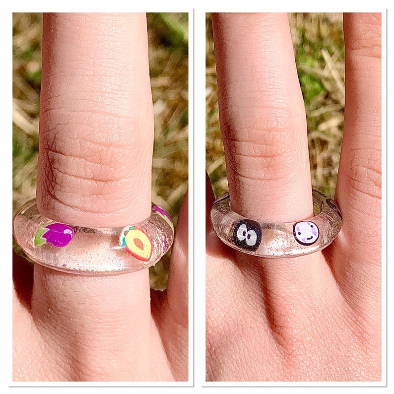 Resin Statement Rings Etsy