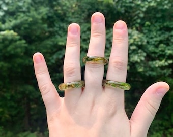 Moss resin rings