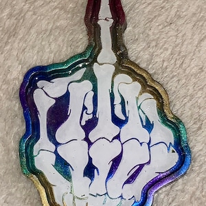 Skeleton Rainbow Middle Finger Tray