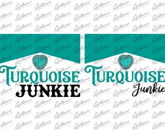 Design PNG Turquoise Junkie: Arquivo de Pedra Preciosa Ocidental (Download Digital)