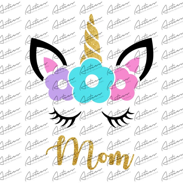 Birthday Mom Unicorn Png Download