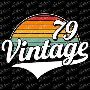 Custom Vintage Birthday Design (PNG Download)