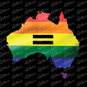 Lgbtq Pride Regenbogen Flagge Australien Karte Png Download