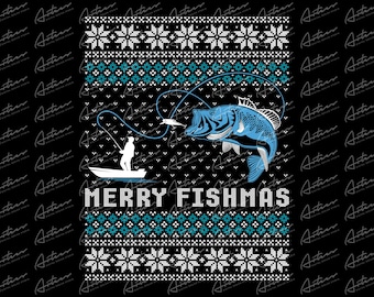Merry Fishmas Ugly Christmas Png Download