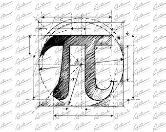 Pi Number Sketch Png Download