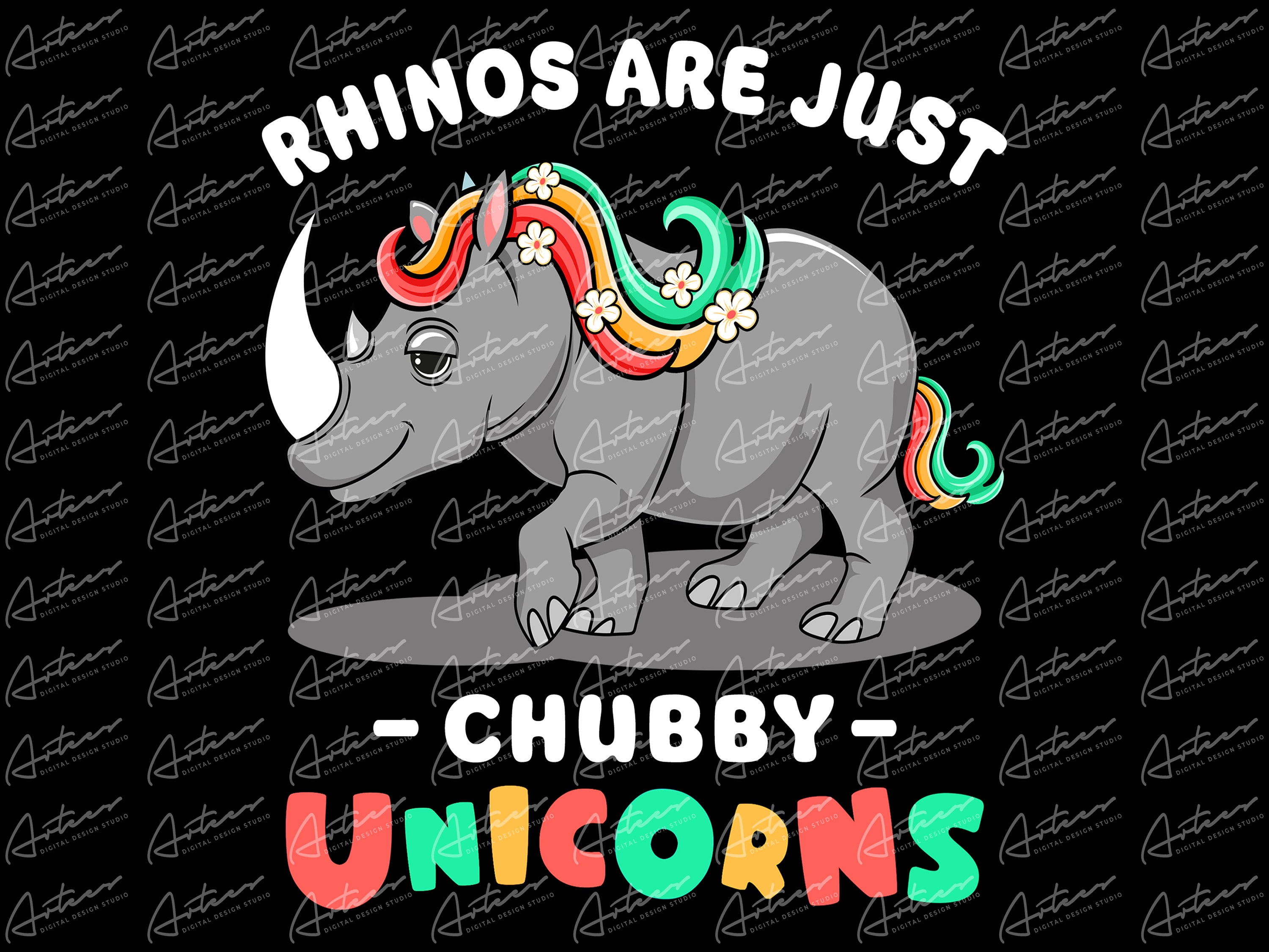 Rhinos Are Just Chubby Unicorns Png 