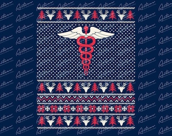 Nurse Ugly Christmas Png Download
