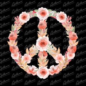 Floral Peace Png Download
