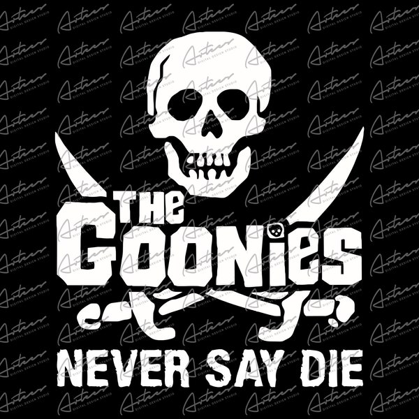 Adesivo Vinile Goonies Never Say Die - Decalcomania Per Auto Adesivo Vinile Goonies Never Say Die - Decalcomania Per Auto