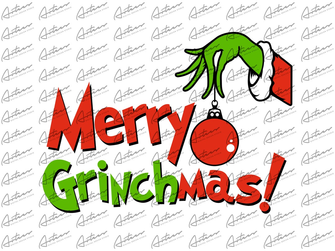 Merry Grinchmas Png Download - Etsy