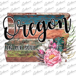 Oregon in My Soul Transparent PNG - Oregon Sublimation Design - Oregon Colorful Barn Wood - Oregon State - Oregon Sublimation Graphics