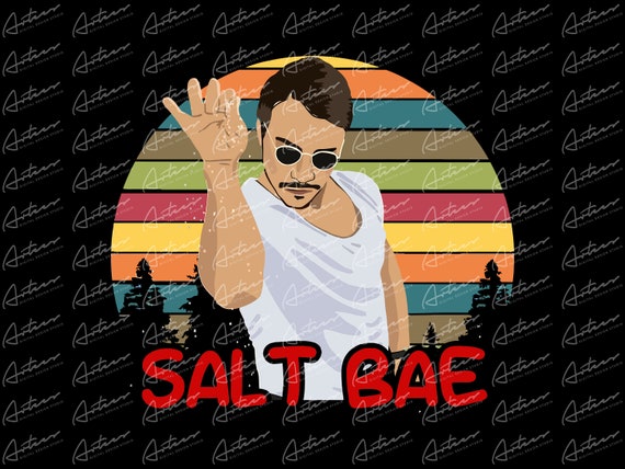 Salt Bae Transparent PNG Salt Bae Sublimation Designs Salt - Etsy