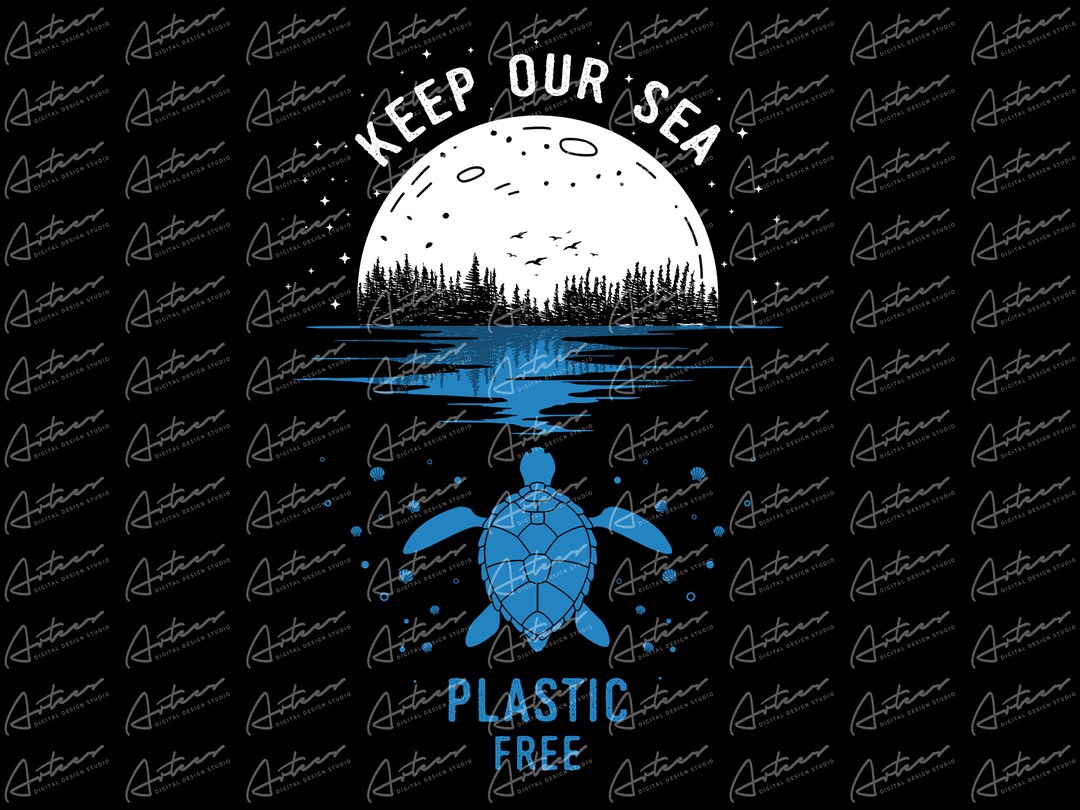 Keep Our Sea Plastic Free Png Download - Etsy