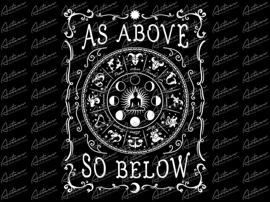 As Above so Below Png Download - Etsy