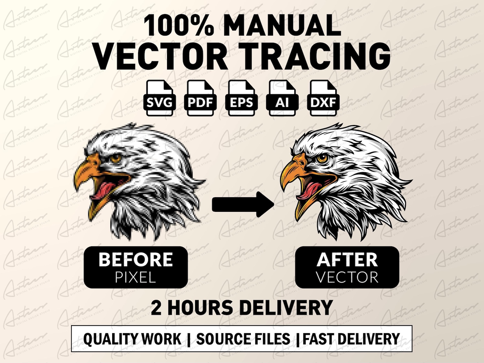 100% Manual Vector Tracing Service - Etsy