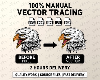 100% Manual Vector Tracing Service