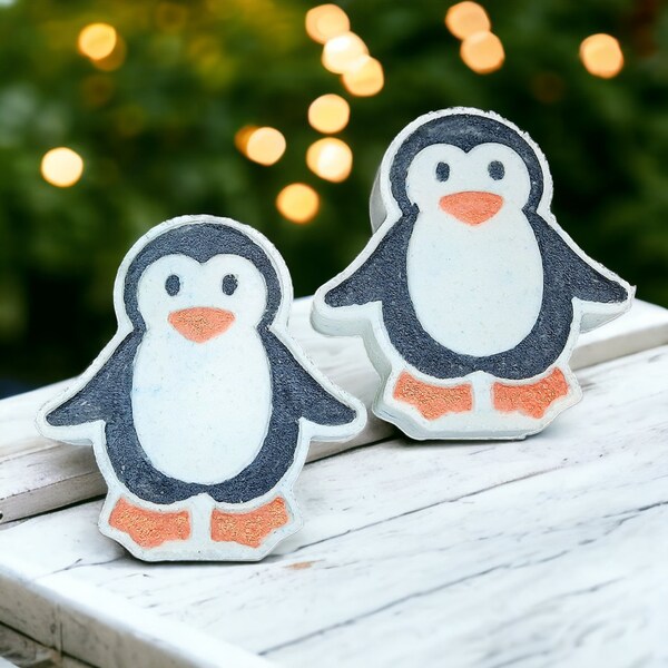 Cute Penguin Winter Handmade Bath Bomb