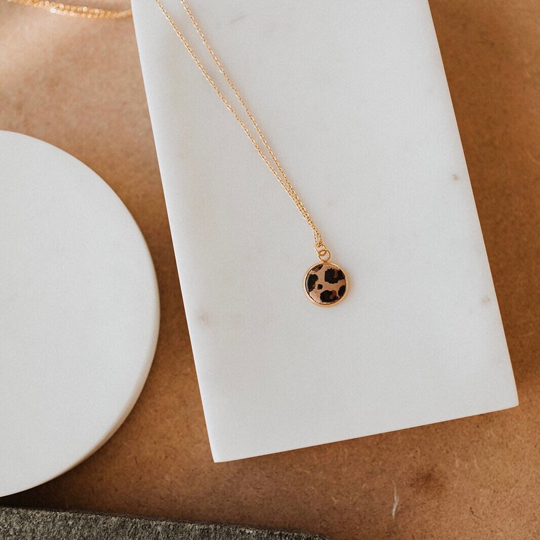 Leopard Print Necklace - Etsy Leopard Print Necklace - Etsy