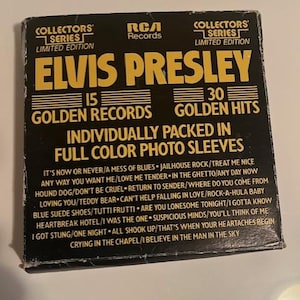 Elvis Presley 45rpm Record Box Set Limited Edition Collectors Series 1977