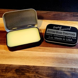 Natural Cutting Board Oil, Food Safe Butcher Block Conditioner, Beeswax Bees Wax, Wood Cheese Board Maintenance