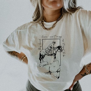 Comfort Colors Cowgirl Shirt, Cute Country Shirts, Country Music, Vintage Inspired Tee Shirt, Country Girl Shirt, Garment Dyed, Rodeo Tee