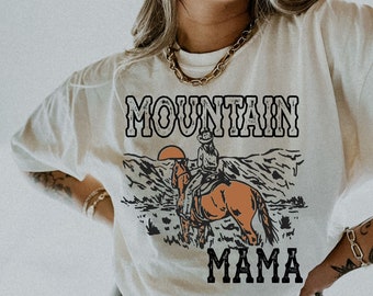 Comfort Colors Mountain Mama Shirt: Hiking Mom Gift