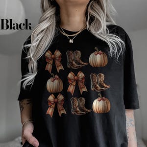 Western Fall Coquette T-Shirt | Western Fall Shirt, Coquette Halloween, Halloween Shirt, Howdy Pumpkin Shirt, Western Halloween