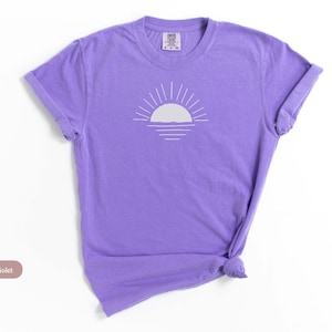 Comfort Colors® Ocean Sun Tee Nature Graphic Tshirt Womens - Etsy